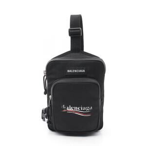 Balenciaga Explorer Waist Bag Body Bum Crossbody Belt Canvas Black